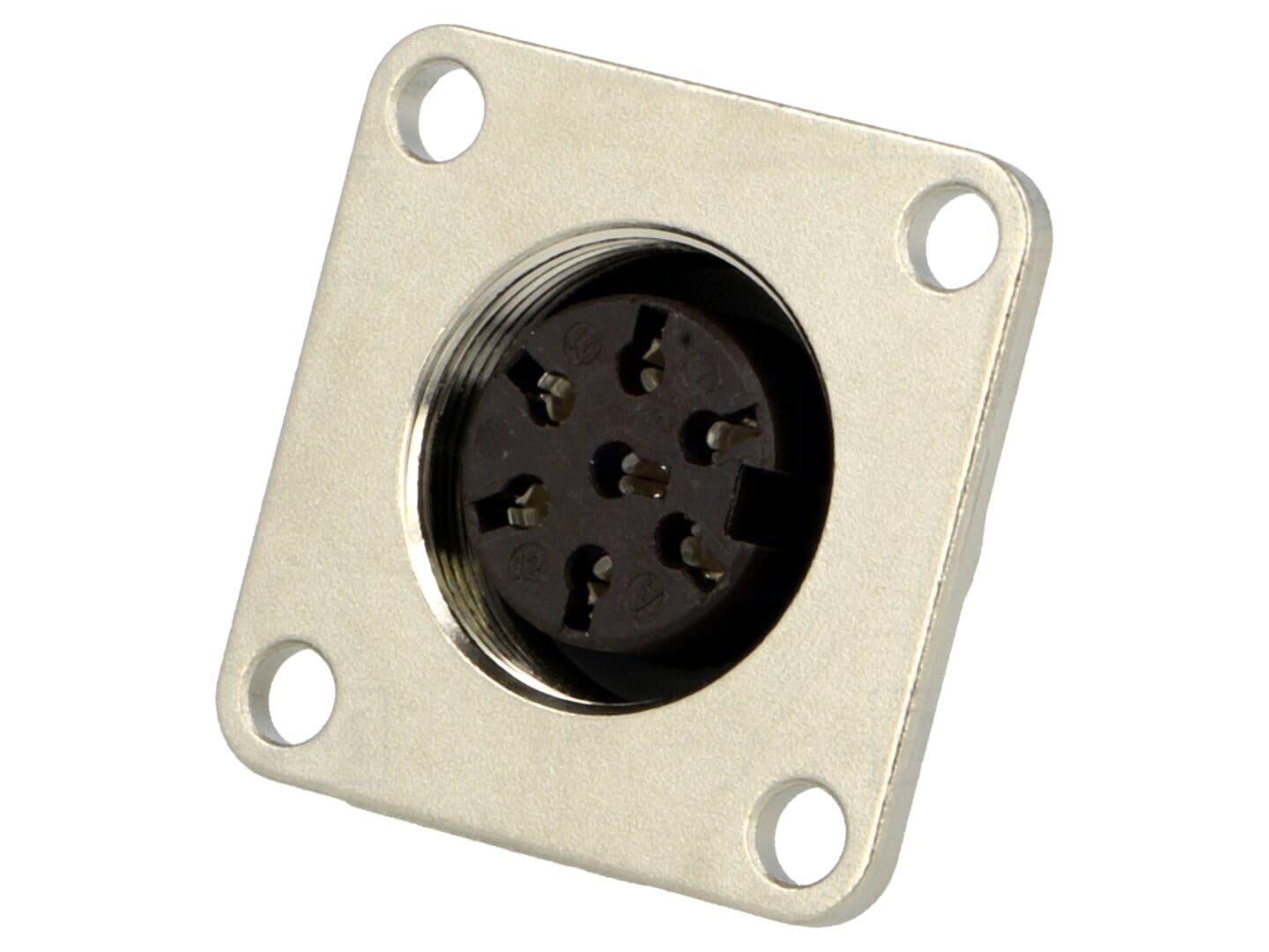 Conector M16 mamă 7 pini, 5A, 100V, IP67, C091D