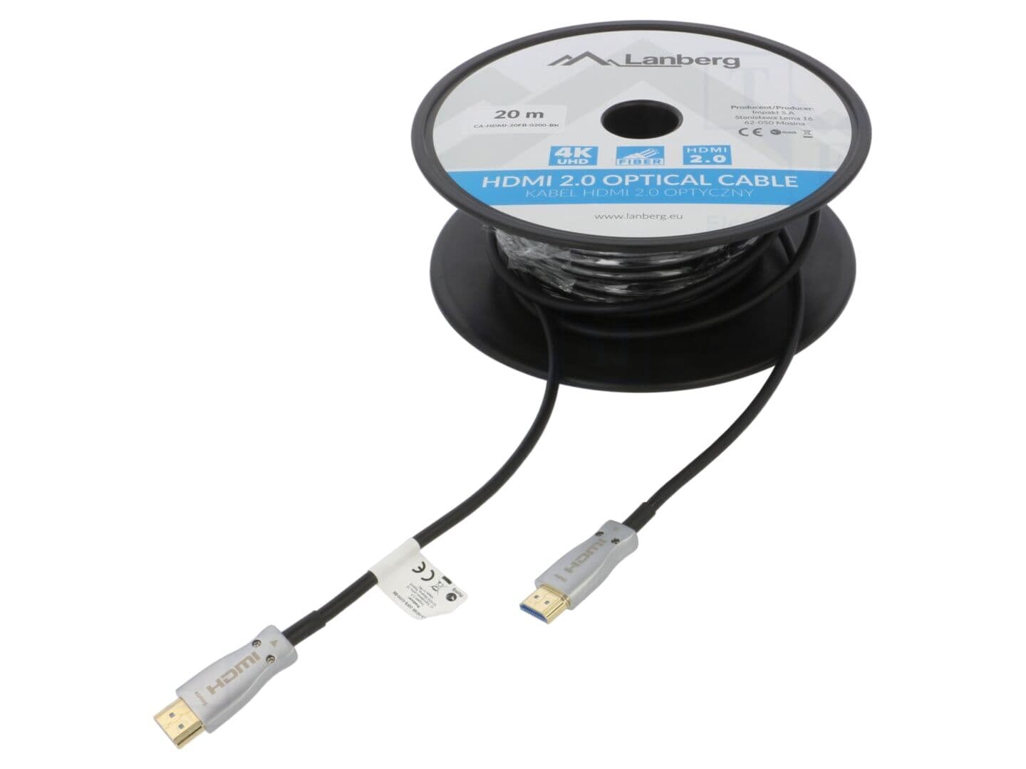 Cablu HDMI 2.0 PVC Lung: 20m negru