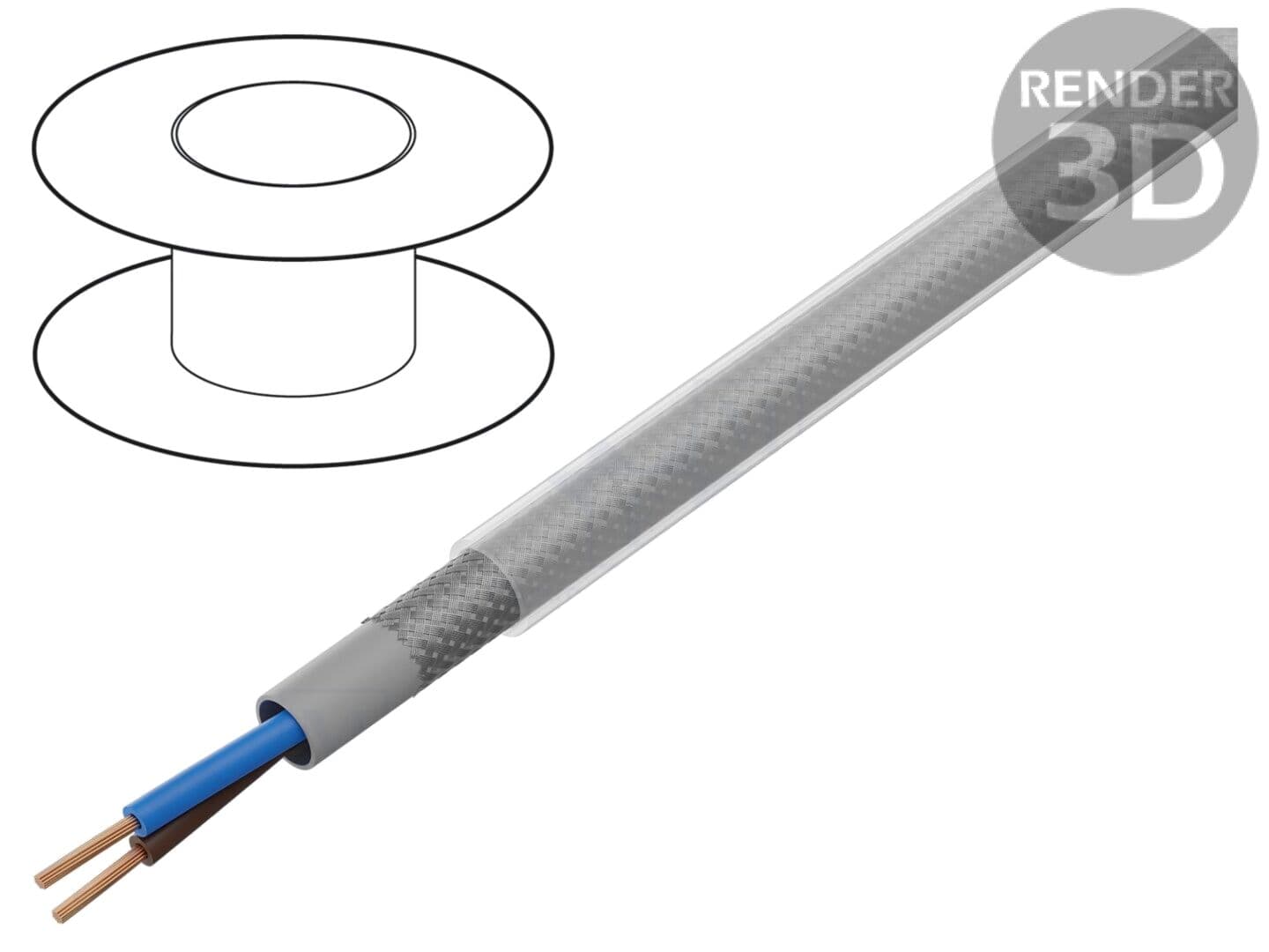 Cablu de control ÖLFLEX CLASSIC 100 SY 2x1,5 mm², ecranat