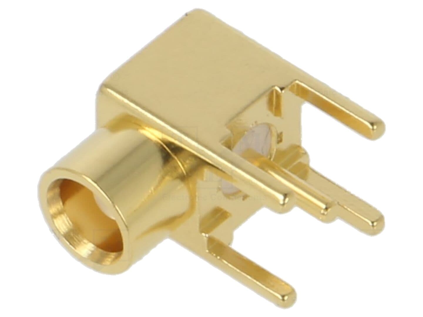 Conector MCX unghi 90° 50Ω THT PCB PTFE LINX TECHNOLOGIES TE Connectivity CONMCX002