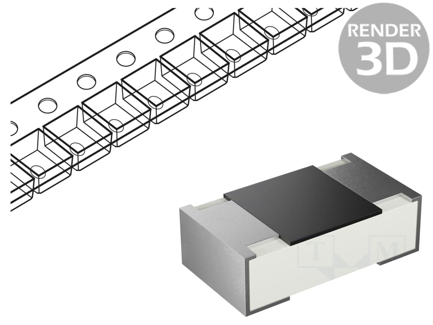 Rezistor SMD 1,47MΩ 0402, ±1%, 100mW