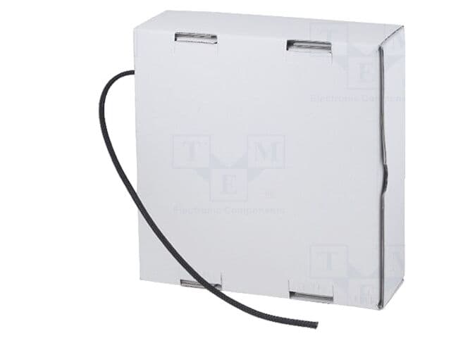Tresă din poliester neagră, Ø9,5–13 mm, 15 m