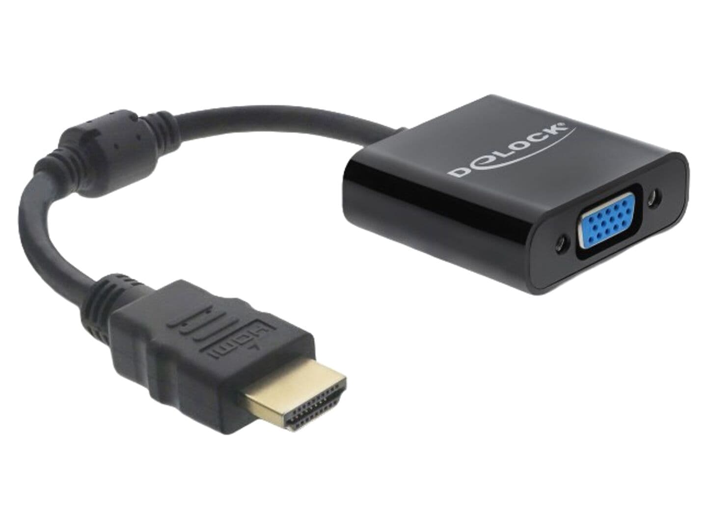 Convertor HDMI mufă la VGA soclu, Full HD 1080p, 0,15m, negru