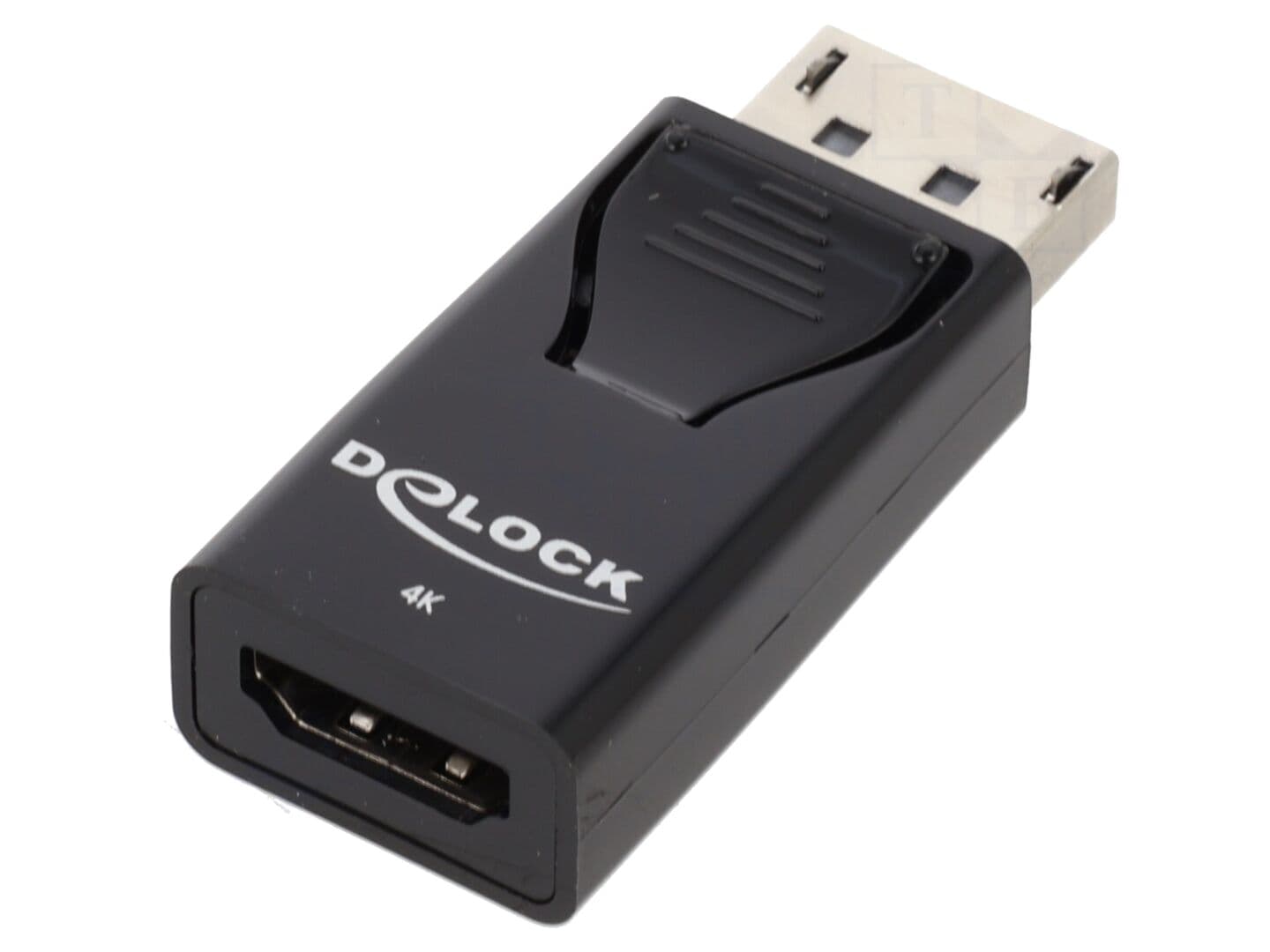 Adaptor DisplayPort la HDMI negru DELOCK 66234 - Conector video de înaltă calitate