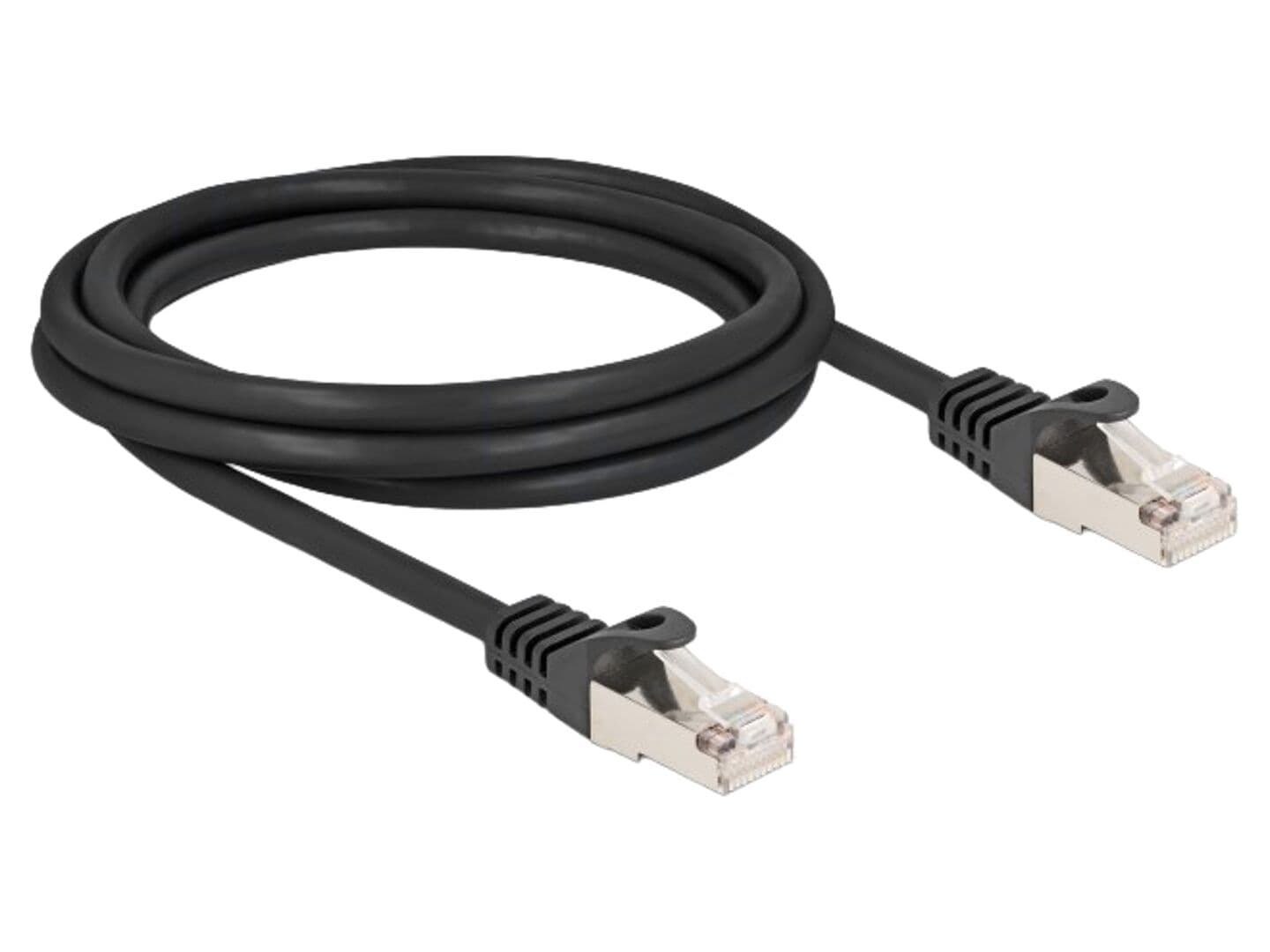 Cablu patch cord F/UTP RJ50 2m negru