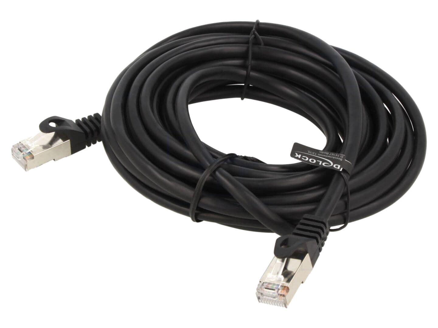 Cablu patch cord F/UTP RJ50 5m negru
