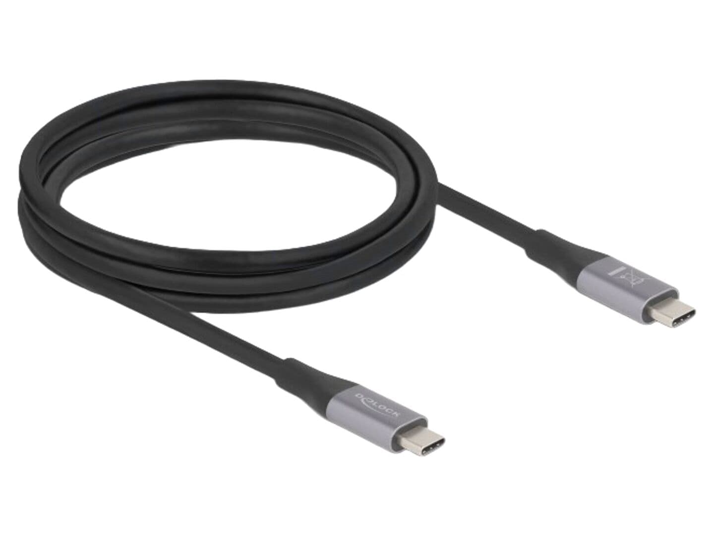Cablu USB C bidirecțional 2m, aurit, 40Gbps, DELOCK