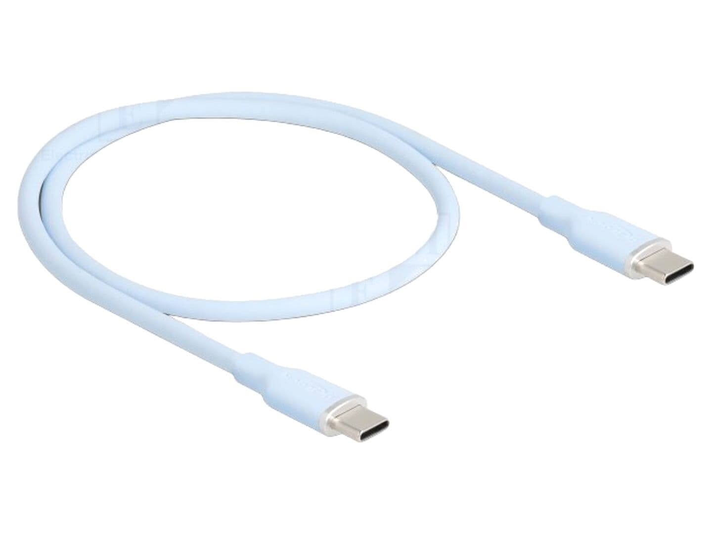 Cablu USB 2.0 USB C, 0,5m, aurit, silicon – 60W, 3A