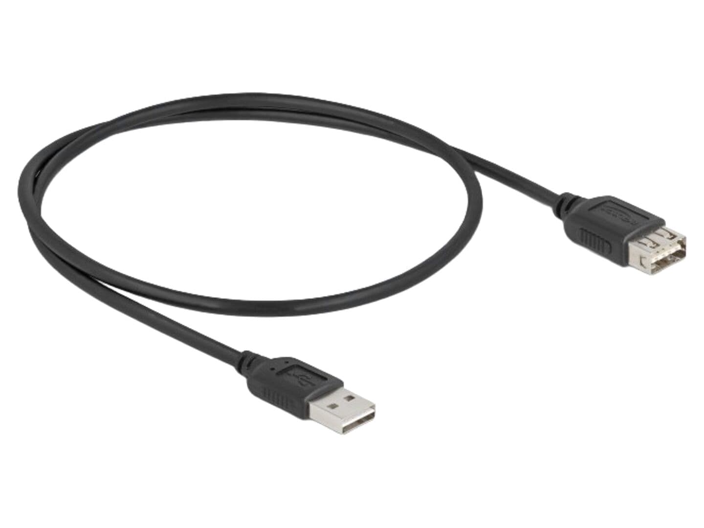 Cablu USB 2.0 A priză dublă și mufă bilaterală, 0,5m, aurit