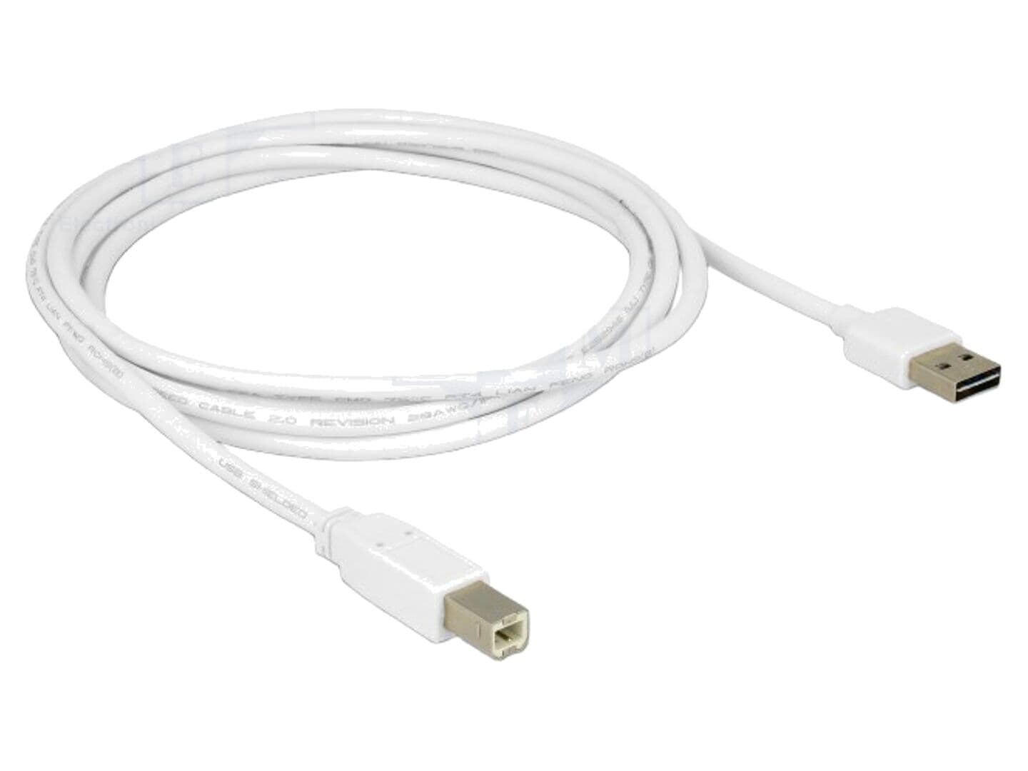 Cablu USB 2.0 USB A bilateral, USB B, 2m