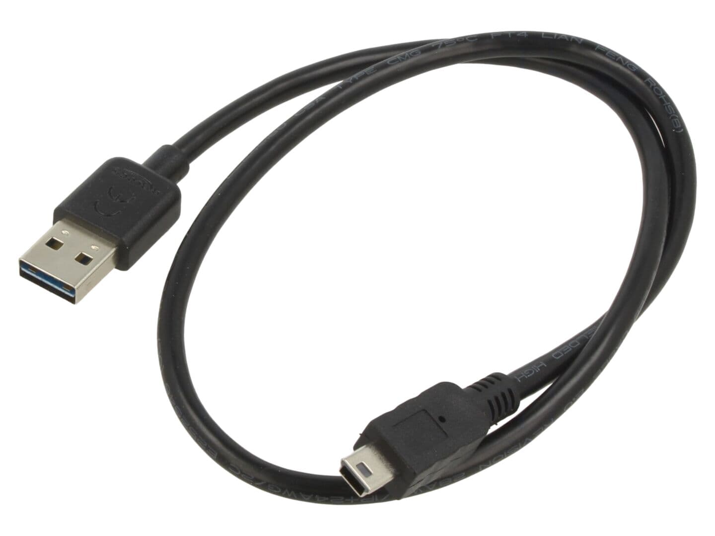 Cablu USB 2.0 A-B mini, 0.5m, aurit, DELOCK