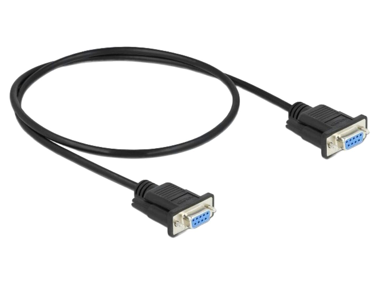 Cablu D-Sub 9pin soclu, 500mm, ecranat, negru - DELOCK