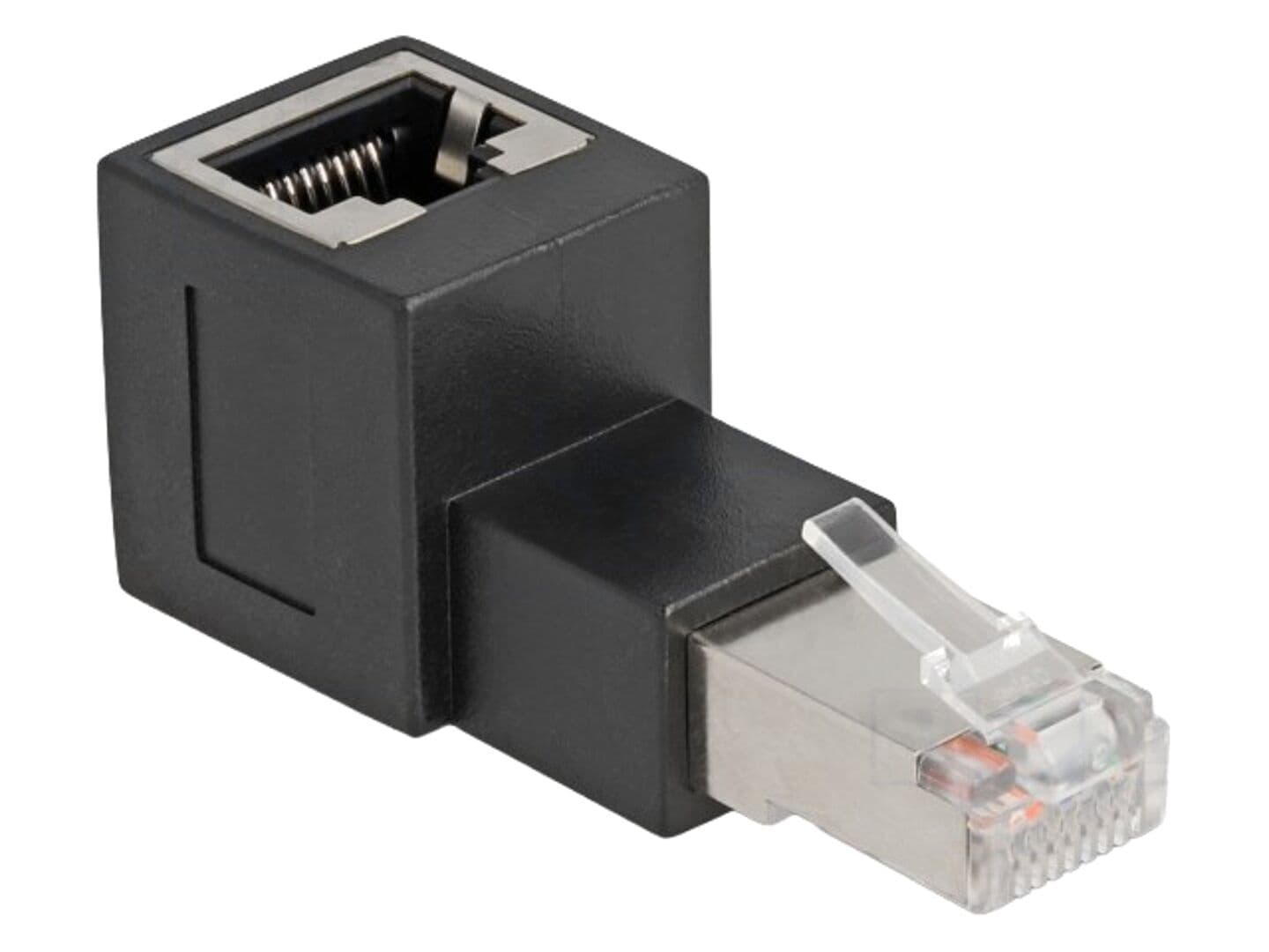 Adaptor RJ45 Cat 6a, mufă în unghi