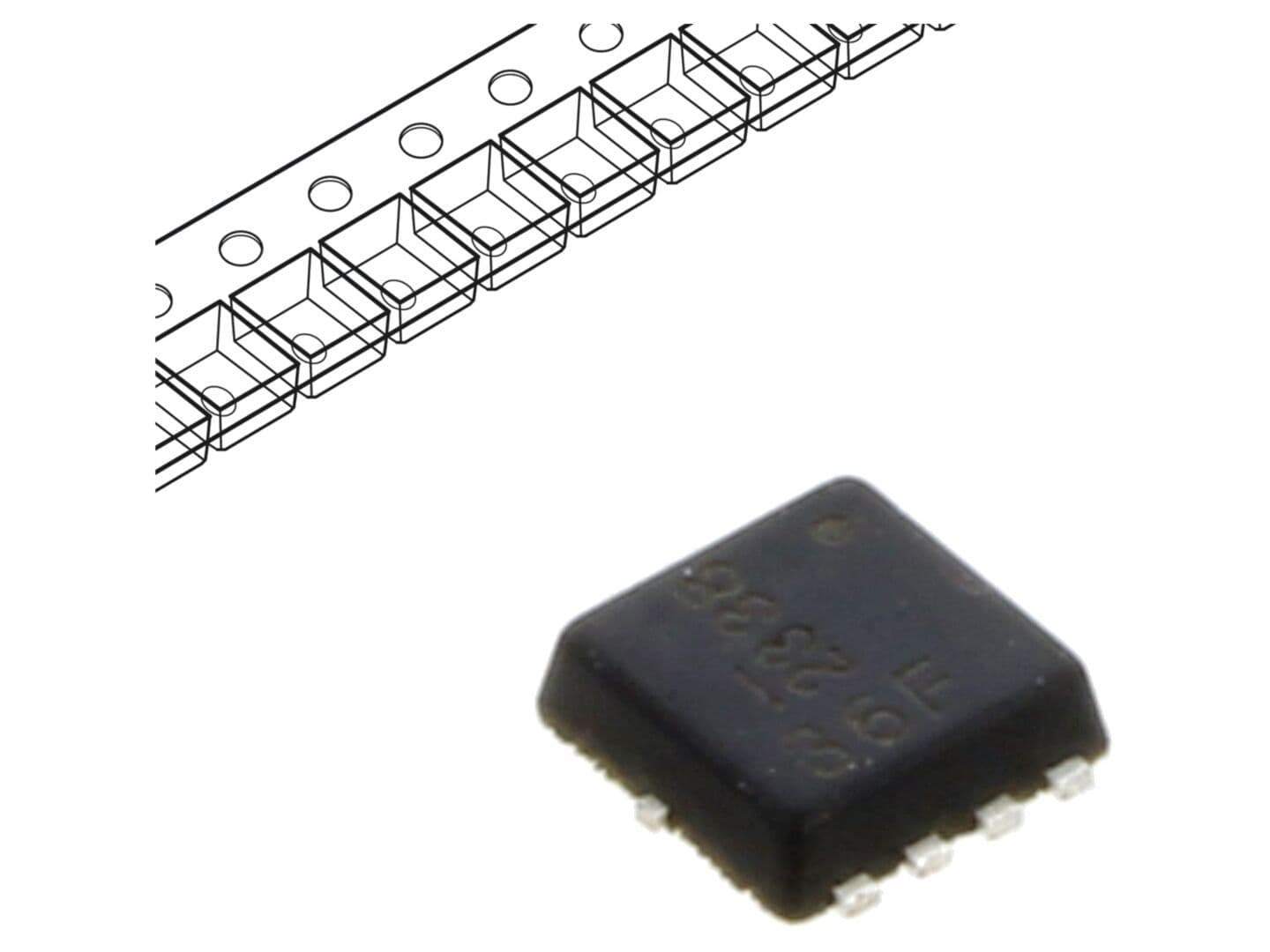 Tranzistor P-MOSFET SMD -30V -7A 2,3W DIODES