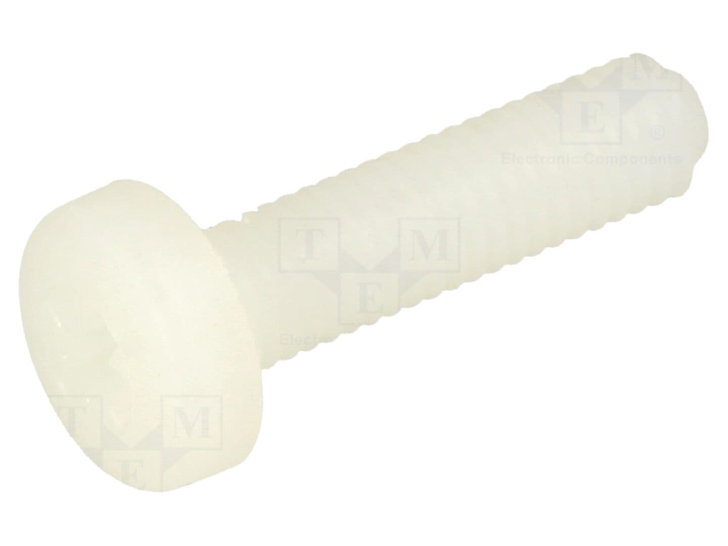 Șurub M5x20 cu Cap Rotund Pozidriv DREMEC - Poliamidă Naturală