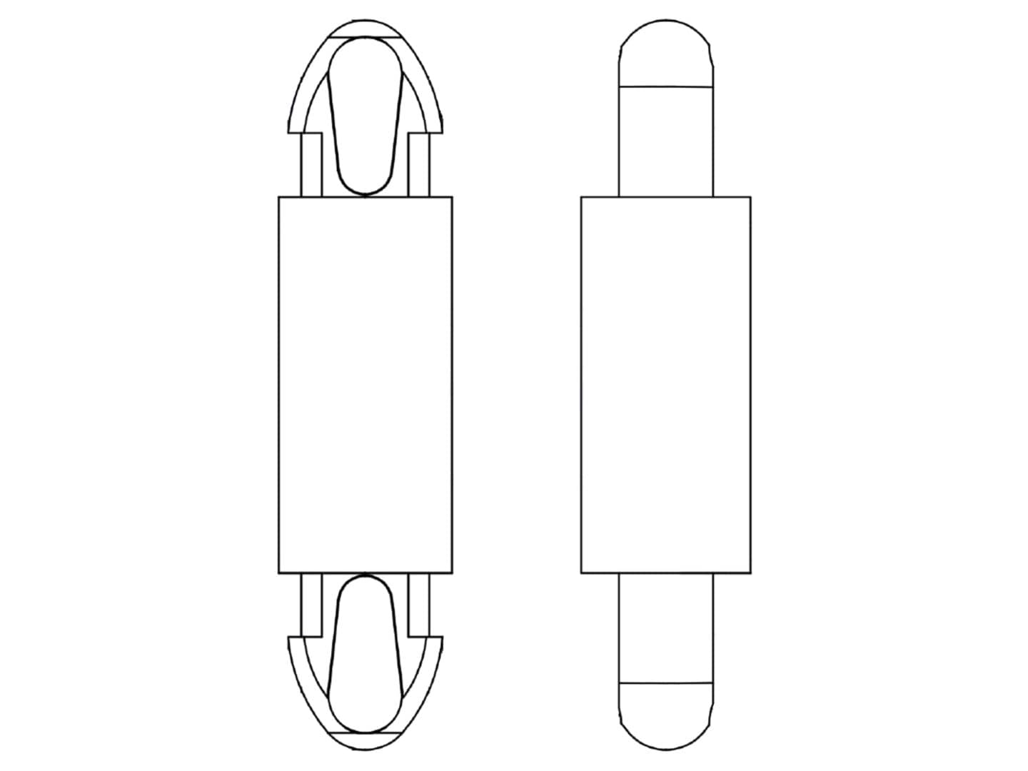 Distanţier PCB negru din poliamidă 66, lungime 14mm, clichet