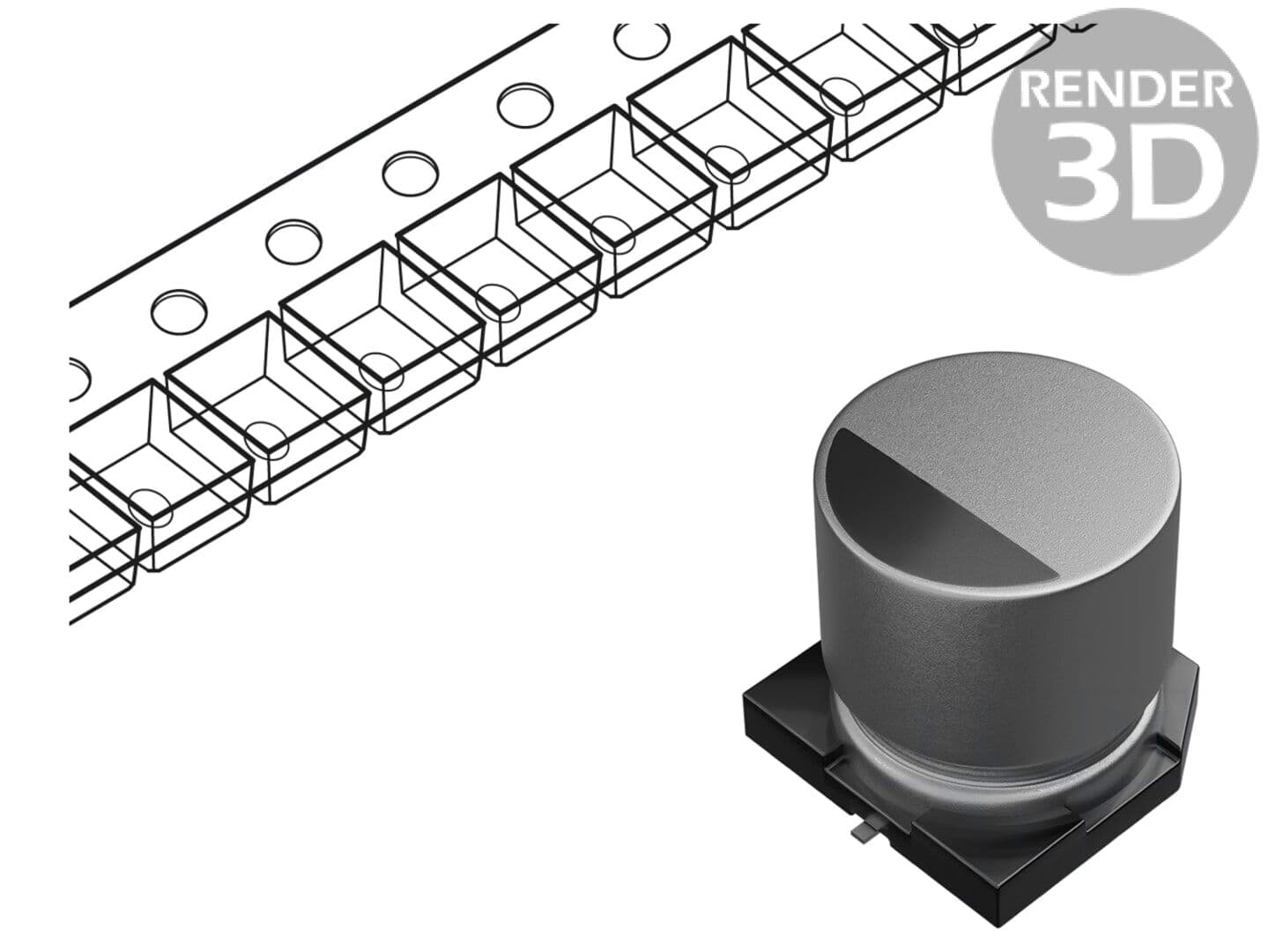 Condensator Electrolitic Low ESR SMD 4700uF 16V