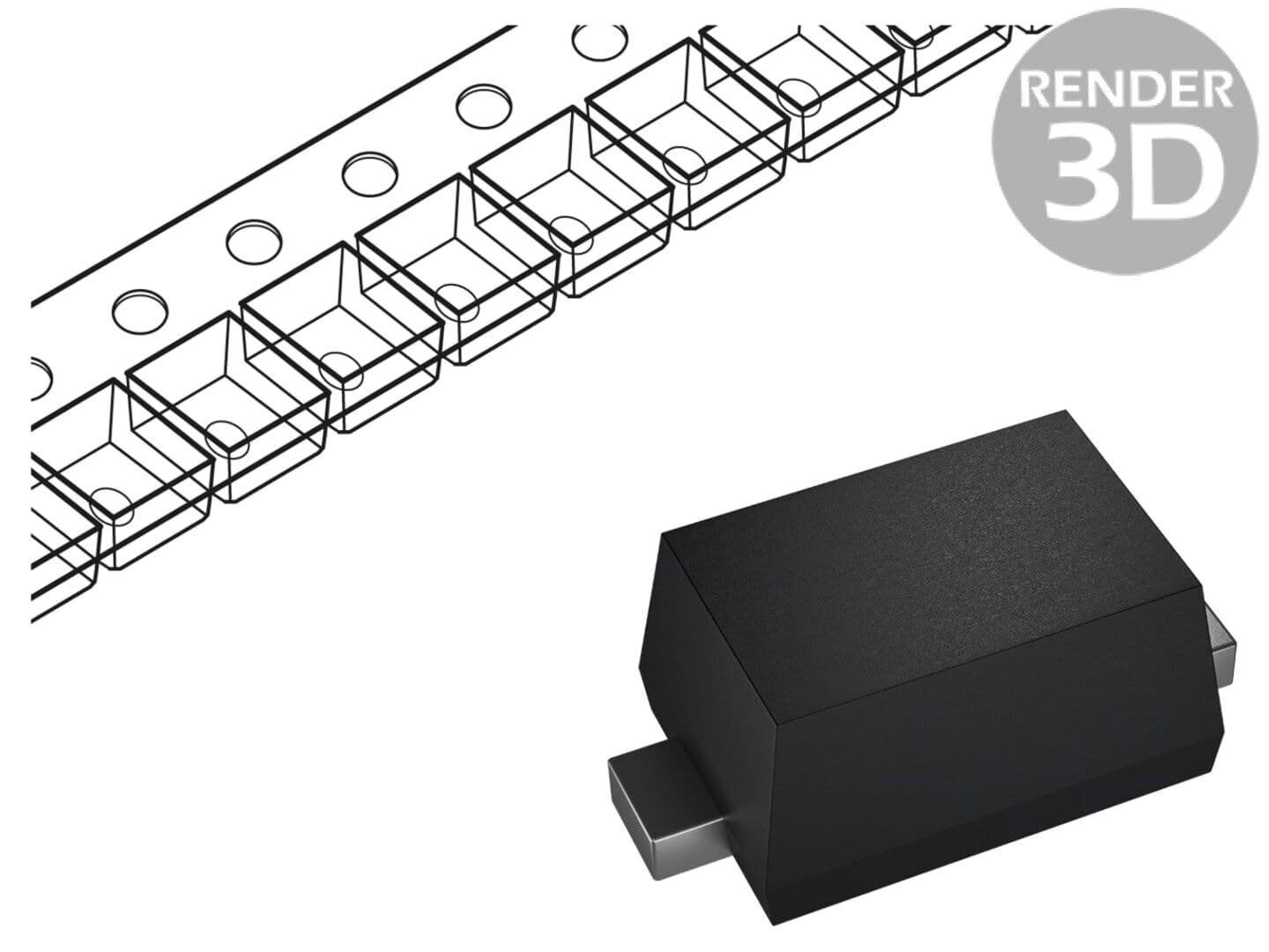 Diodă redresoare SMD 600V 1A SOD123F - LUGUANG ELECTRONIC