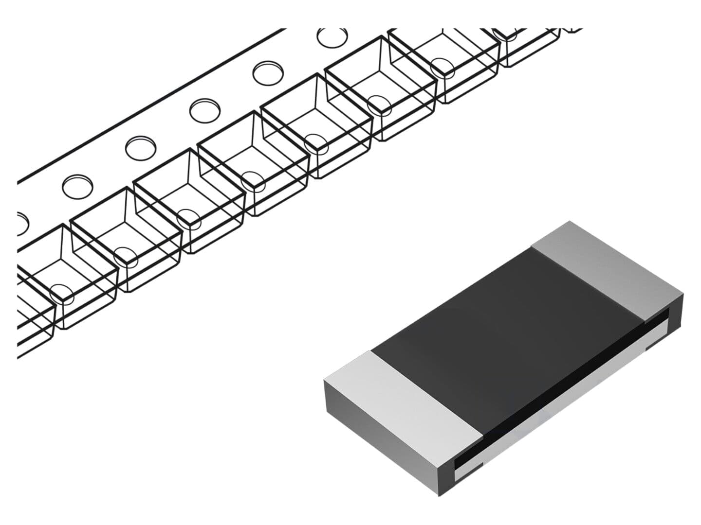 Rezistor SMD 0402 49,9Ω 0,1W ±1% Panasonic