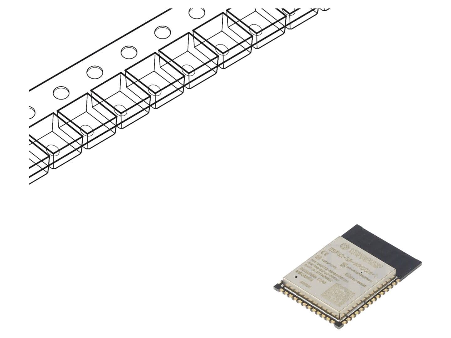 Modul IoT ESP32-S3 cu Bluetooth BLE și WiFi - 2 nuclee