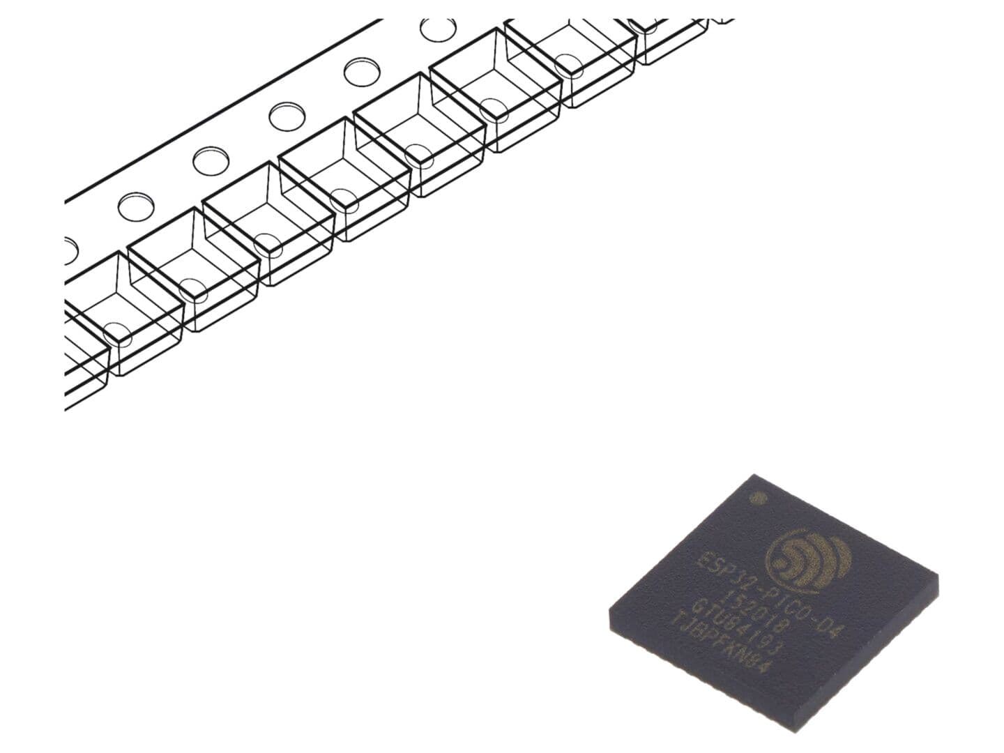 Modul IoT ESP32-PICO-D4: Bluetooth BLE, WiFi, 4MB FLASH, SMD QFN48