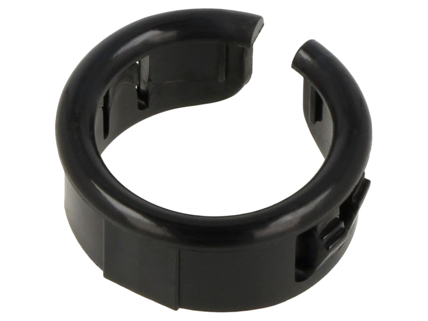 Manşon negru cu fixare rapidă, Ø montaj 22,2 mm, UL94V-2