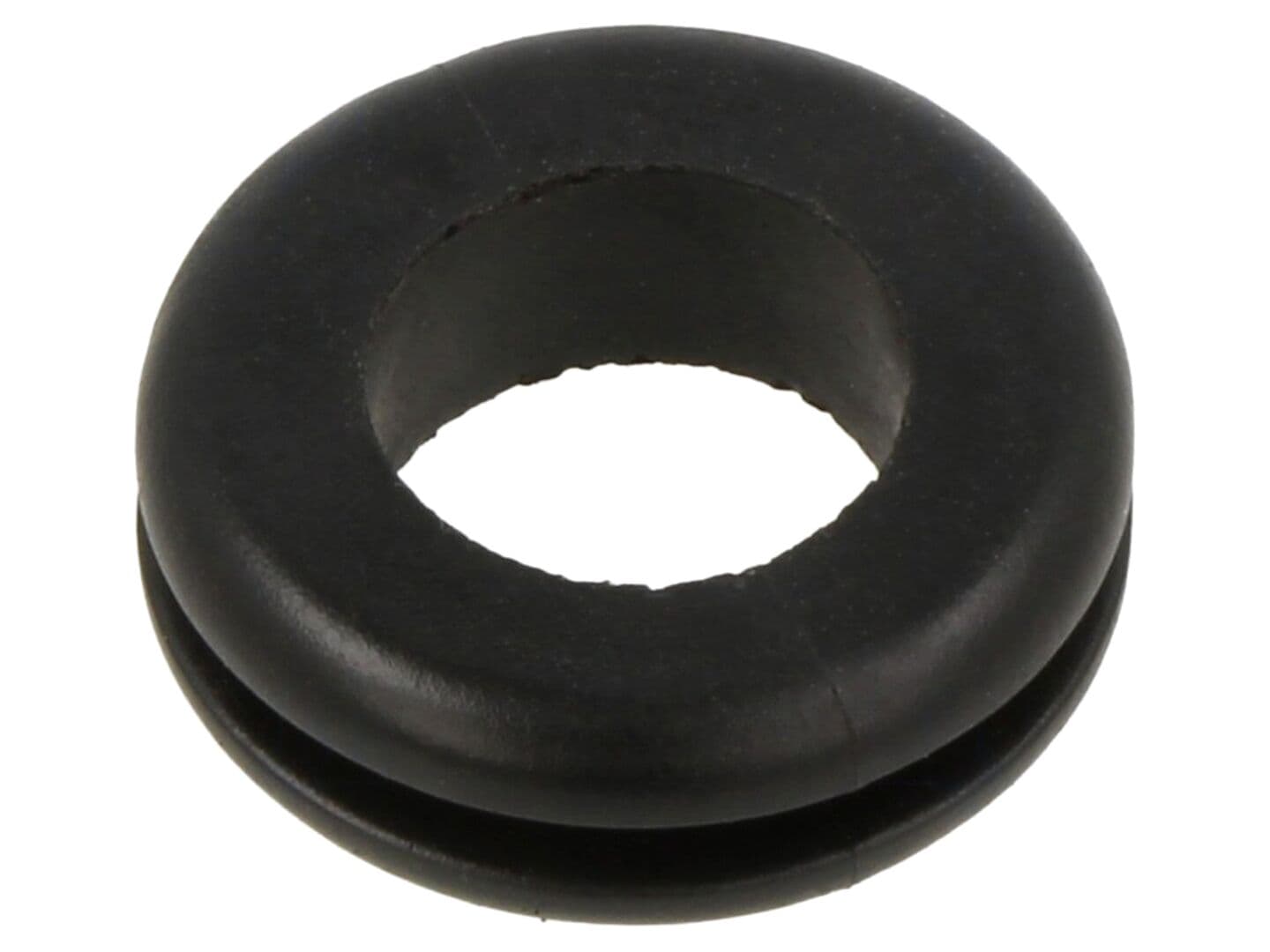 Manşon PVC negru, orificiu 12 mm, montaj 18 mm