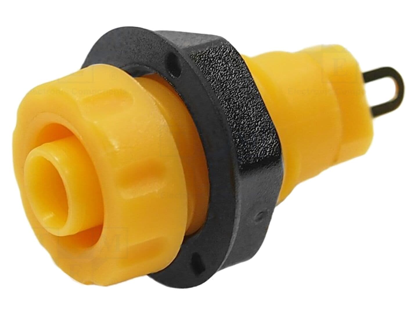 Conector laborator banană 4mm galbenă, 1kV DC, 30A - CLIFF