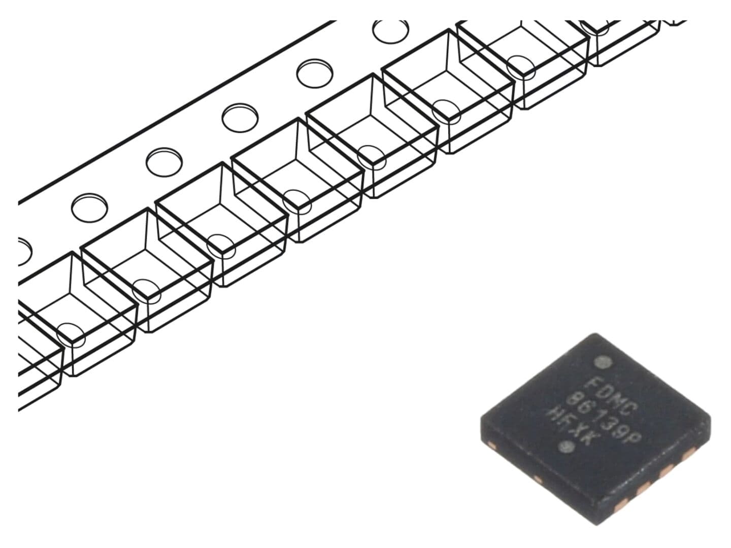 Tranzistor P-MOSFET SMD 100V 15A 40W ONSEMI WDFN8