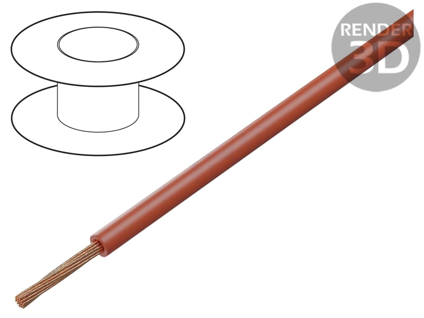 Cablu Electric FLY 1x1.5mm2 PVC Roșu