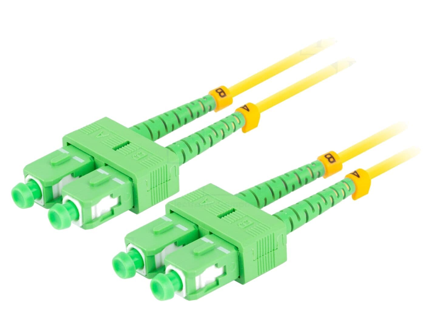 Patch cord cu fibră SC/APC, 15m, 9/125um, LSZH - LANBERG