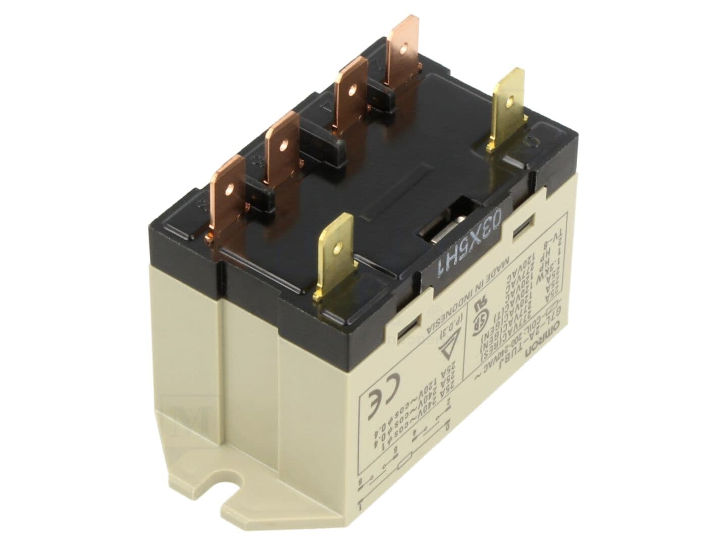 Releu electromagnetic DPST-NO 200VAC OMRON, 25A, 10,2mA