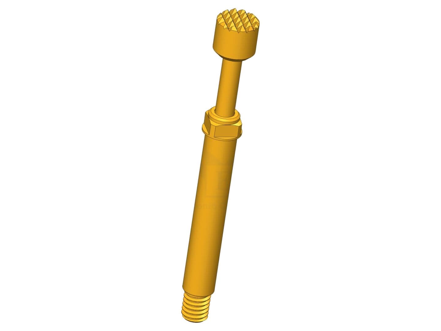 Ac de testare aurit, 5A, montare înşurubat, 32,3 mm