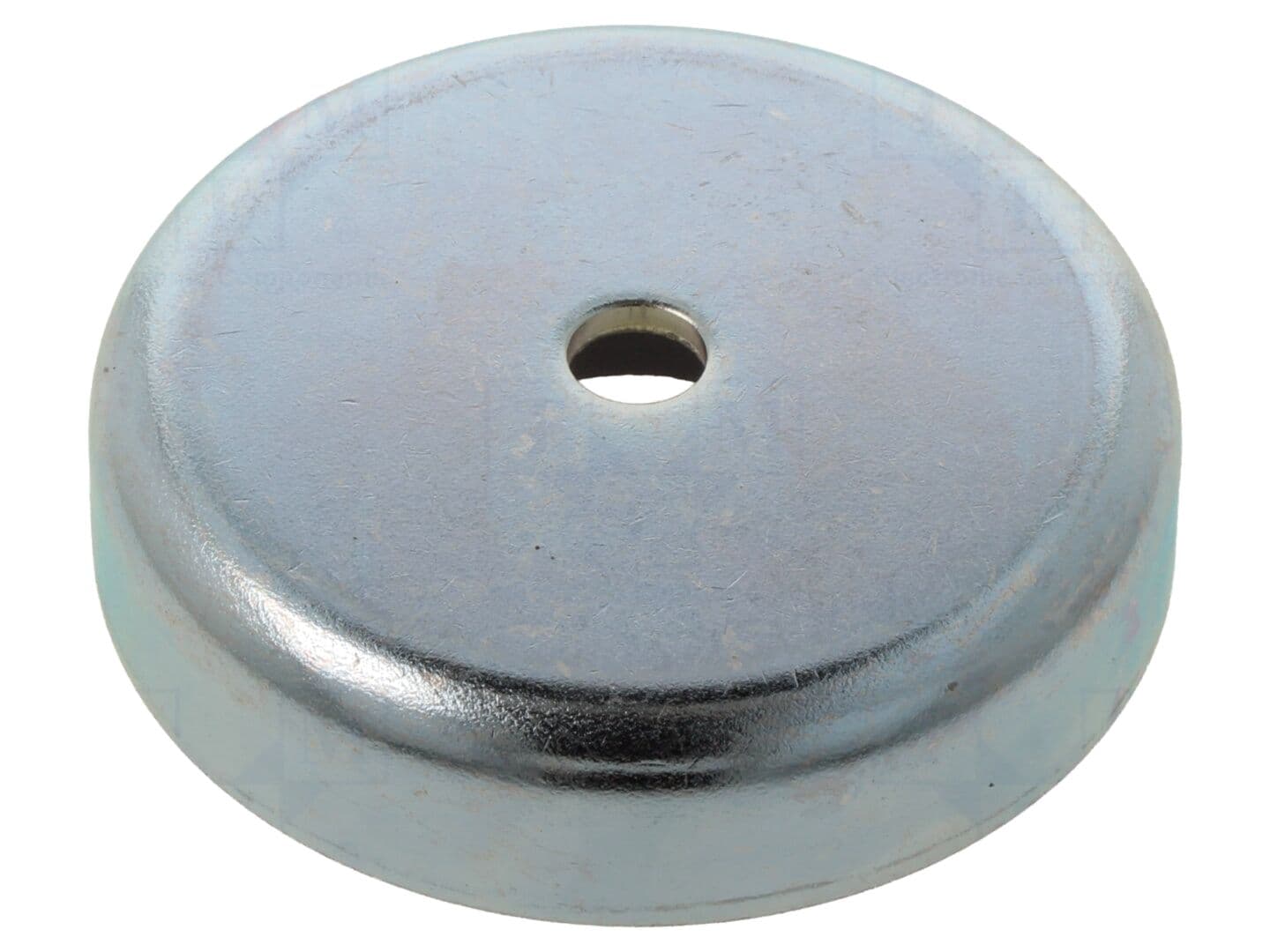 Magnet fix din ferită, Ø80 mm, H18 mm, orificiu 10,5 mm