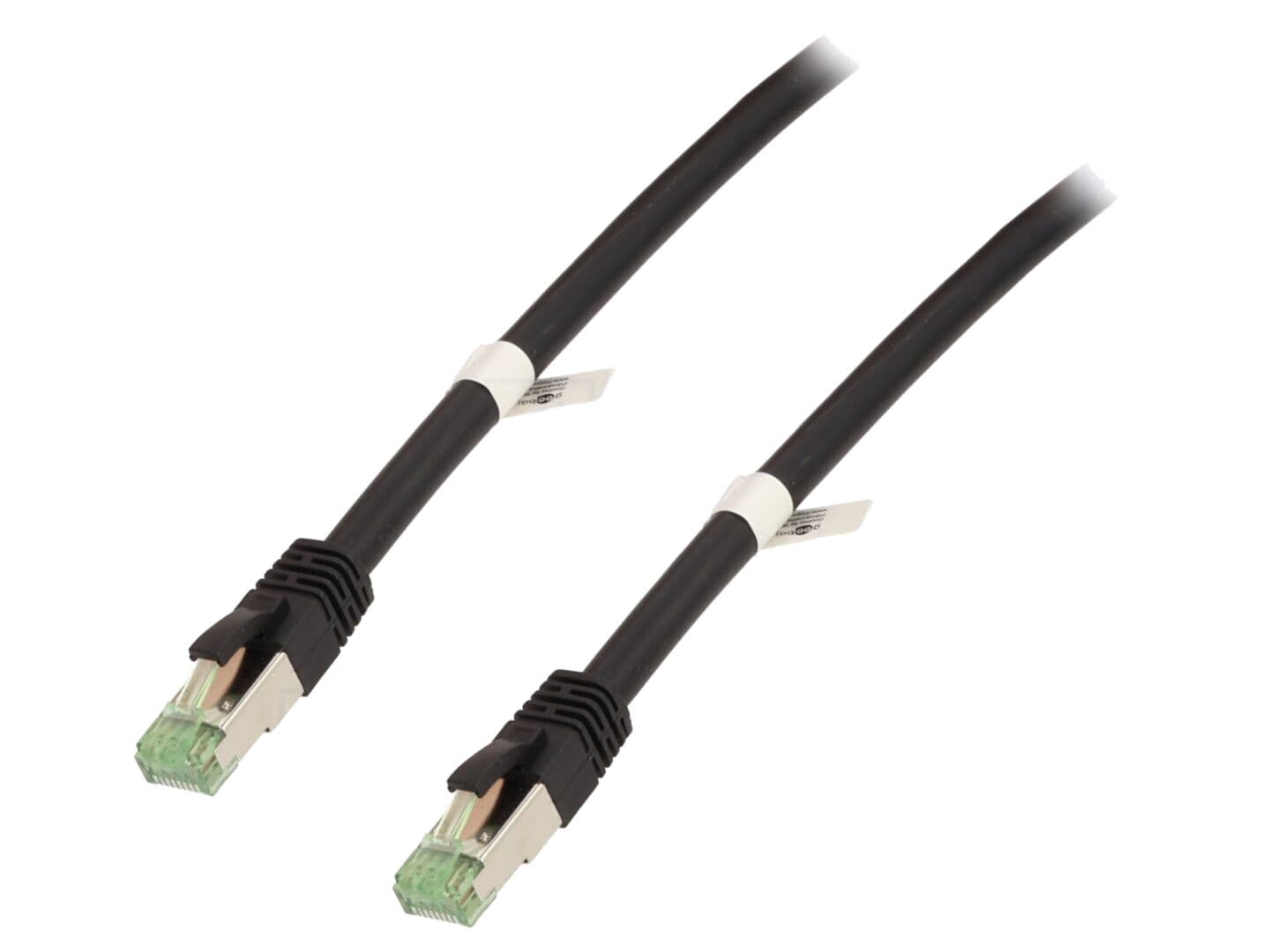 Patch cord S/FTP Cat 6a, RJ45, 7.5m, litat, cu ecranare dublă