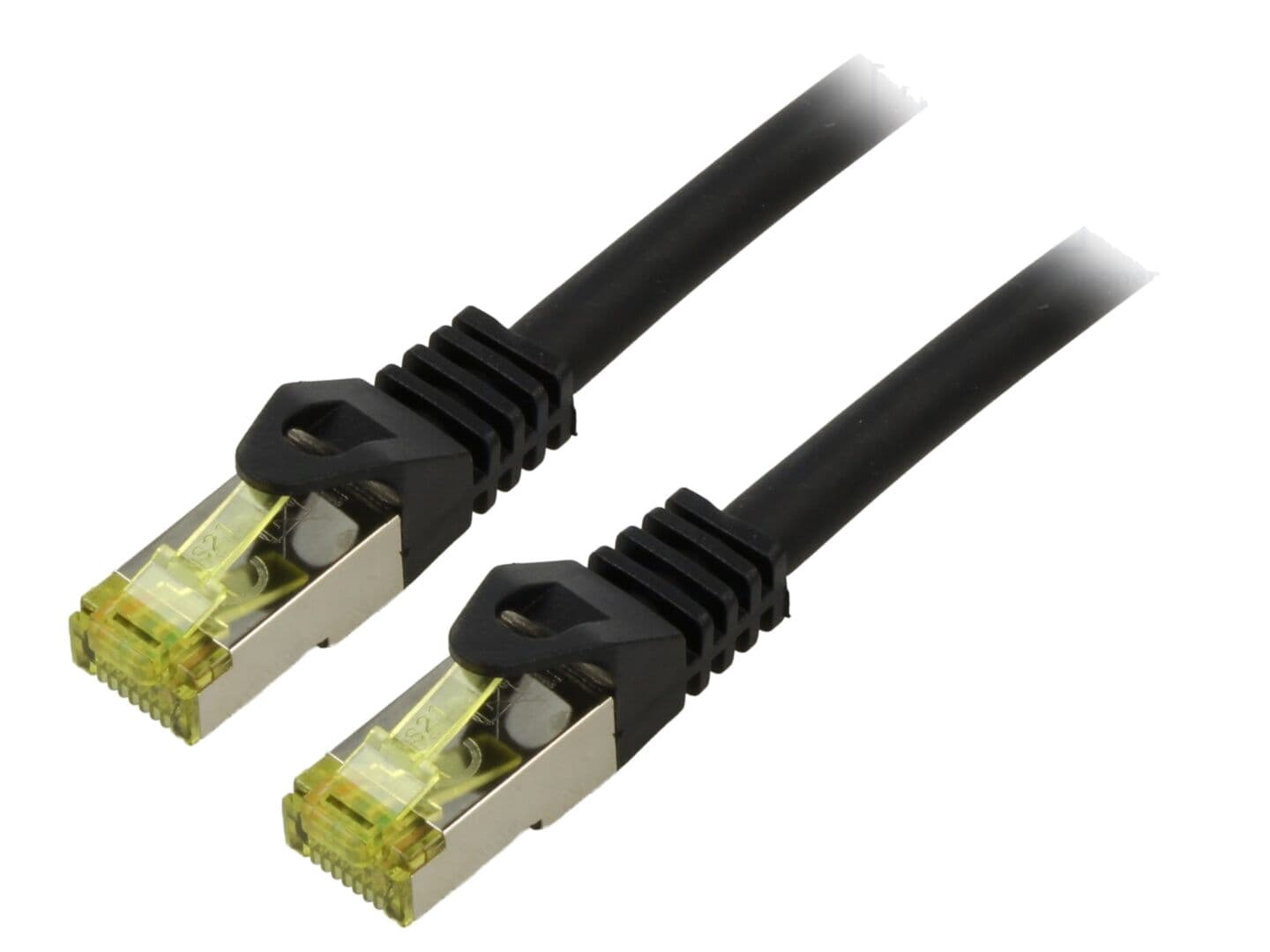 Patch cord S/FTP Cat 6a RJ45 2m Goobay - Cu, fără halogen, dublu ecranat