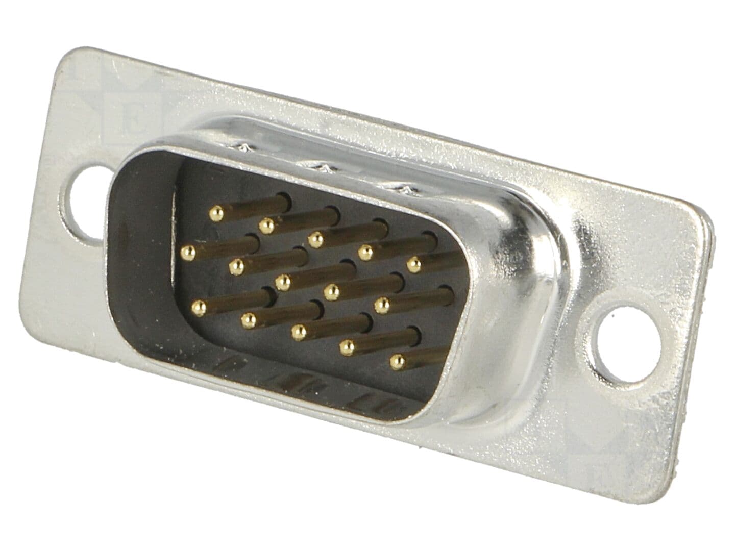 Conector D-Sub HD 15 pini mufă tată pe cablu - negru