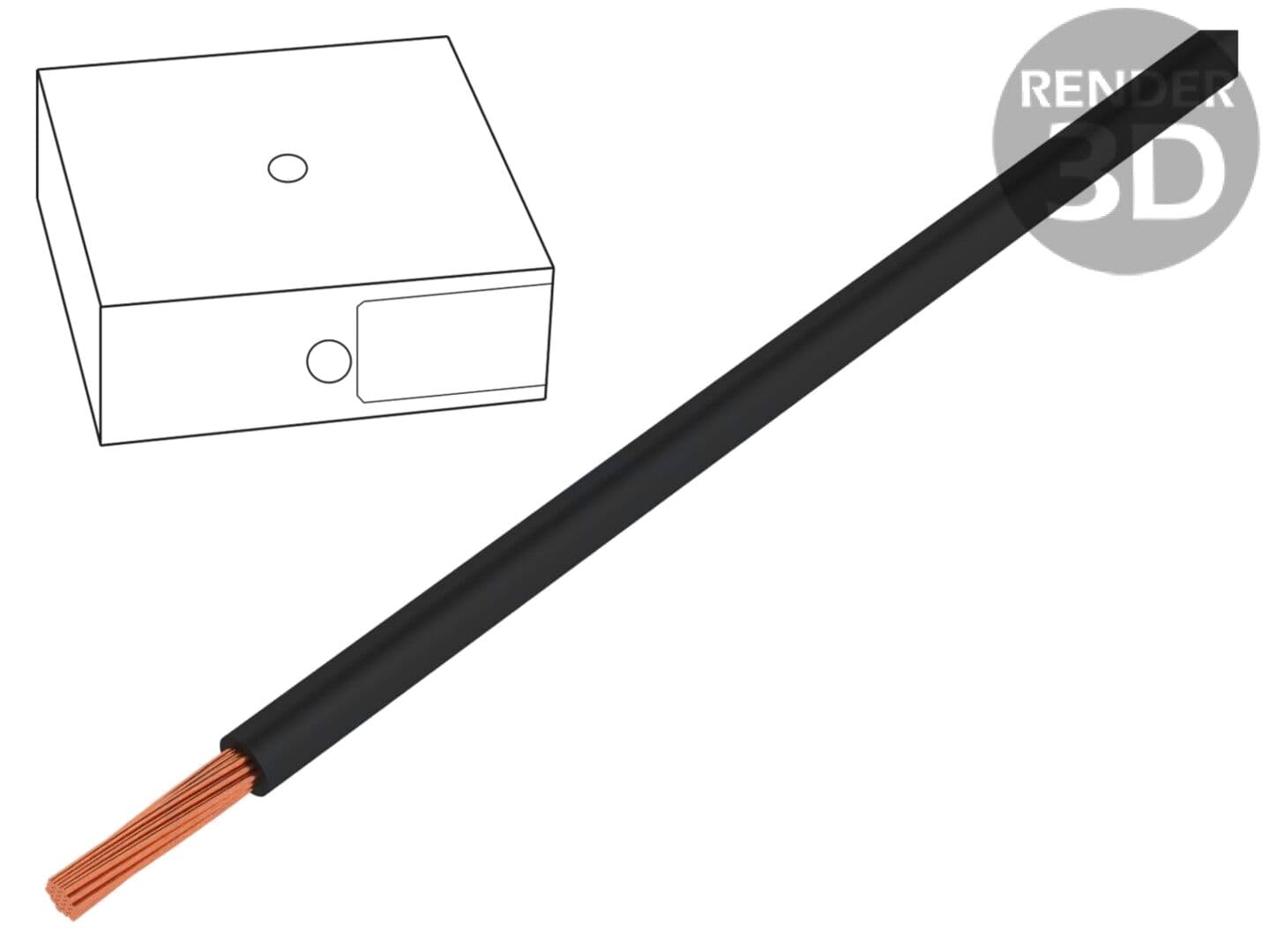 Cablu H05V2-K litat, Cu, 1mm2