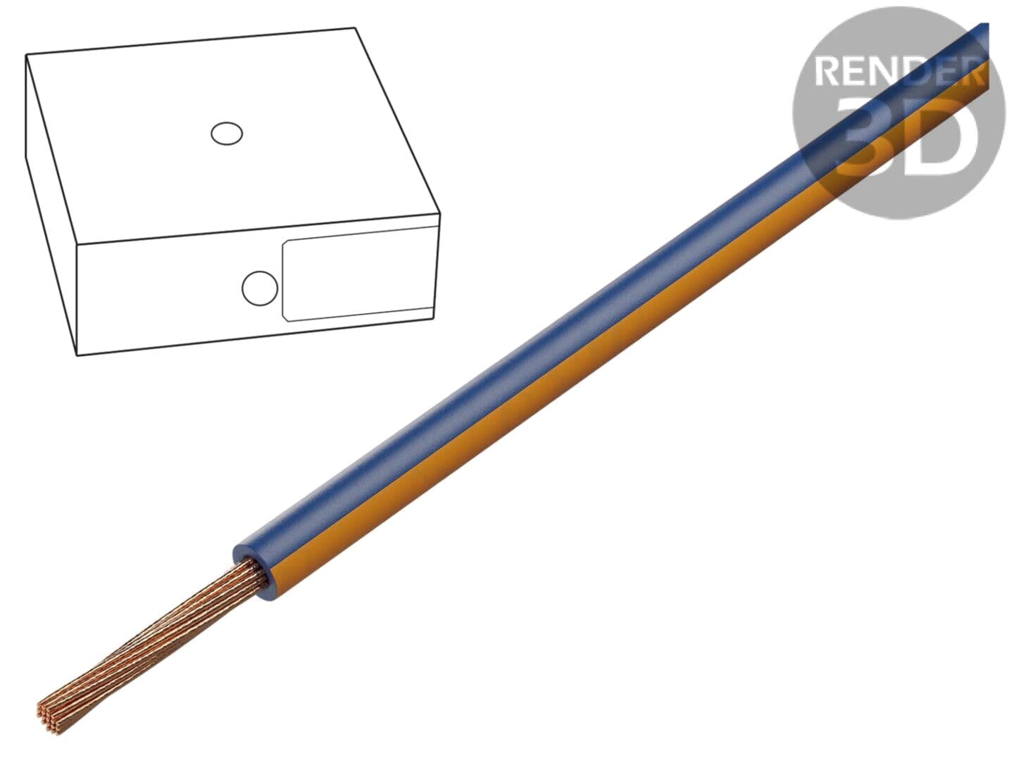 Cablu H05V2-K litat Cu 1mm2