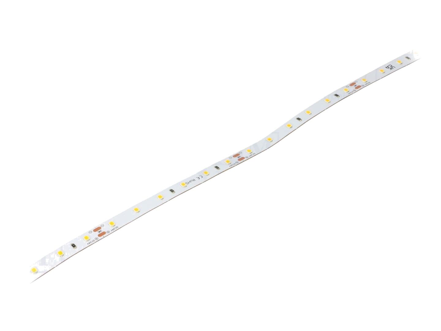 Bandă LED alb cald 2835 24V, 60 LED/m, 12W/m, IP33, 10mm