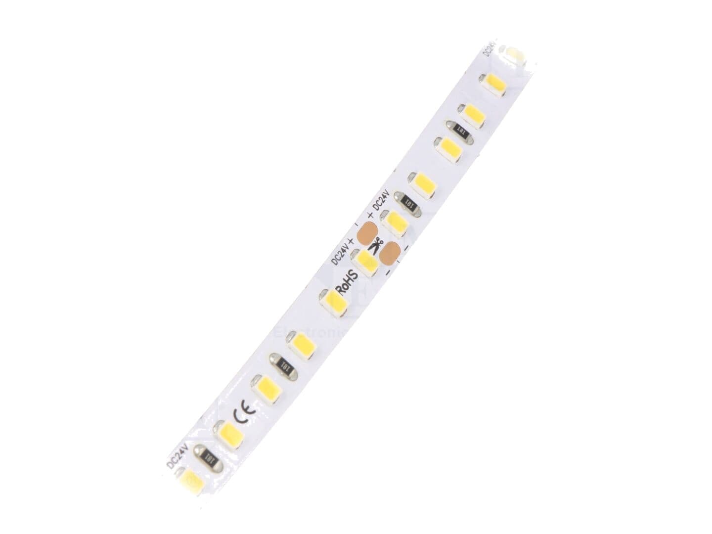 Bandă LED alb neutru 2835, 24V, 120 LED/m, 8mm, 9,6W/m