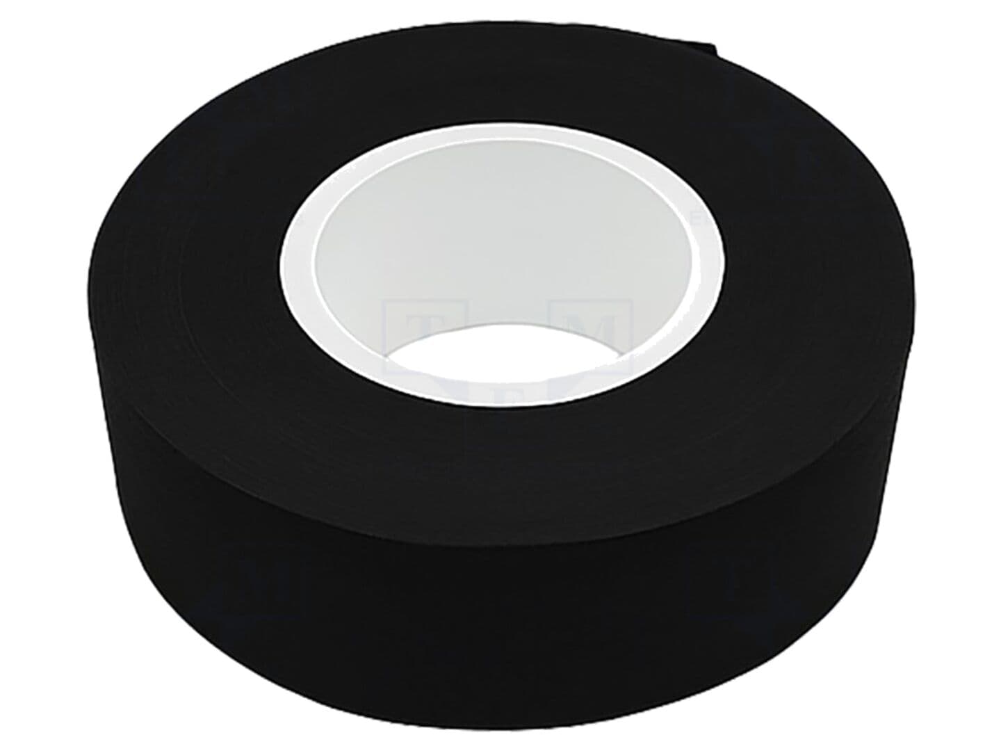 Bandă textilă neagră 19mm x 25m, temperatură -40 până la 125°C
