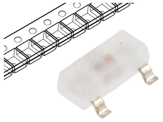 LED bicolor SMD roșie/verde SOT23