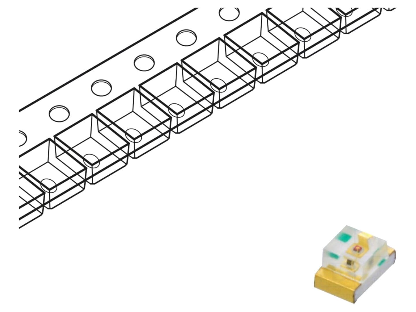 LED portocaliu SMD 2012 120-250mcd 2,1-2,5V KINGBRIGHT