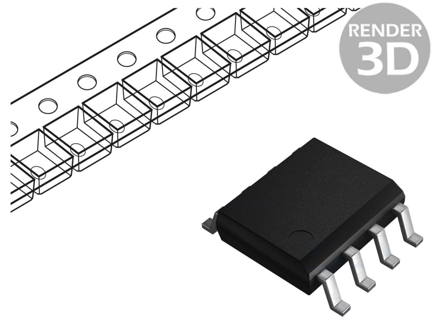 IC emiţător-receptor CAN STMicroelectronics, SO8, 4,5-5,5VDC