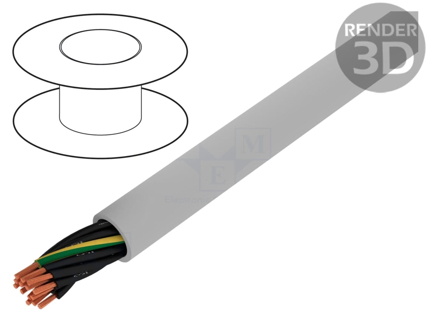 Cablu de control ÖLFLEX® 408 P 3G0,5mm2, neecranat