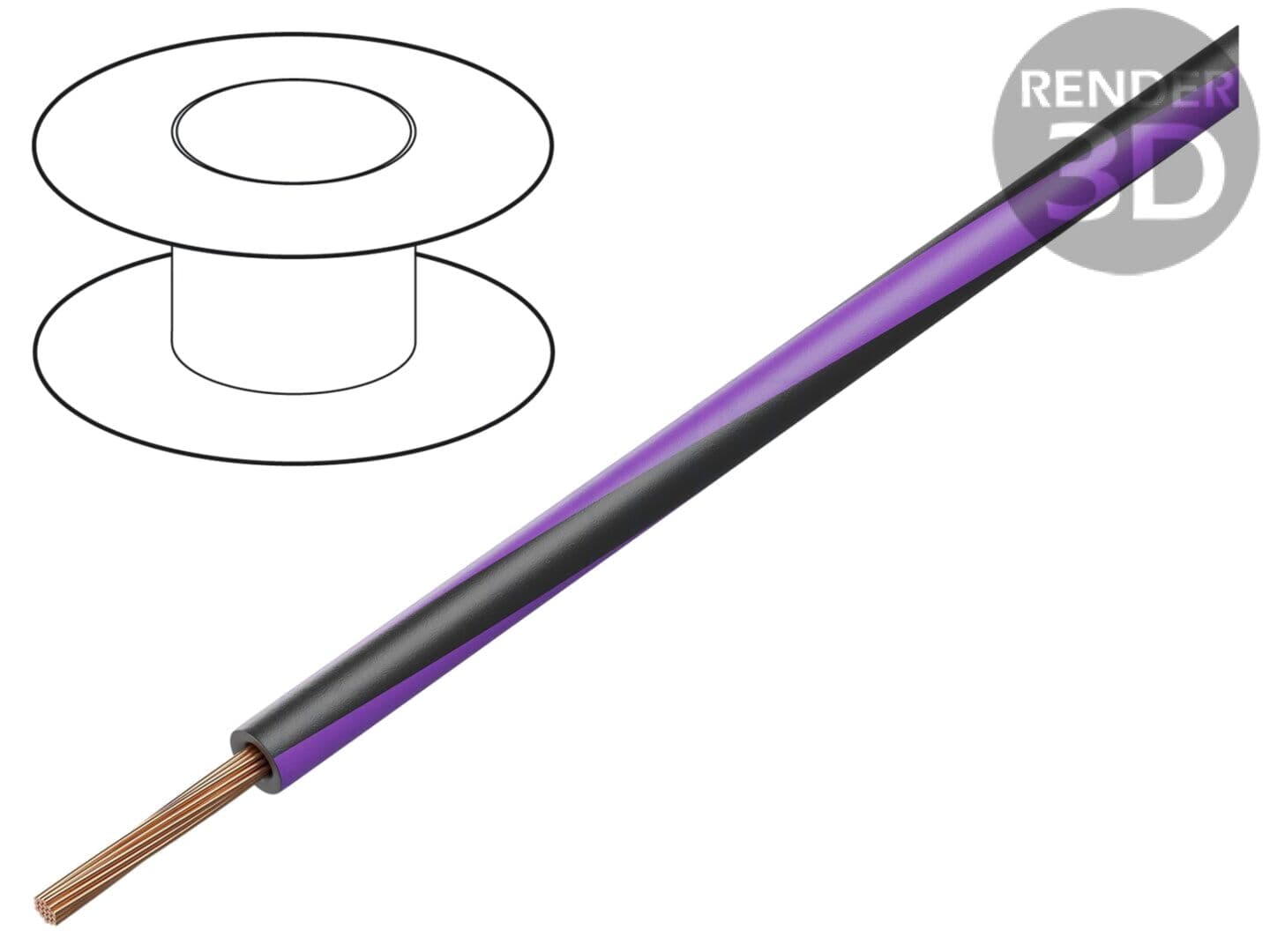 Cablu H05V-K litat 0,75mm2 PVC