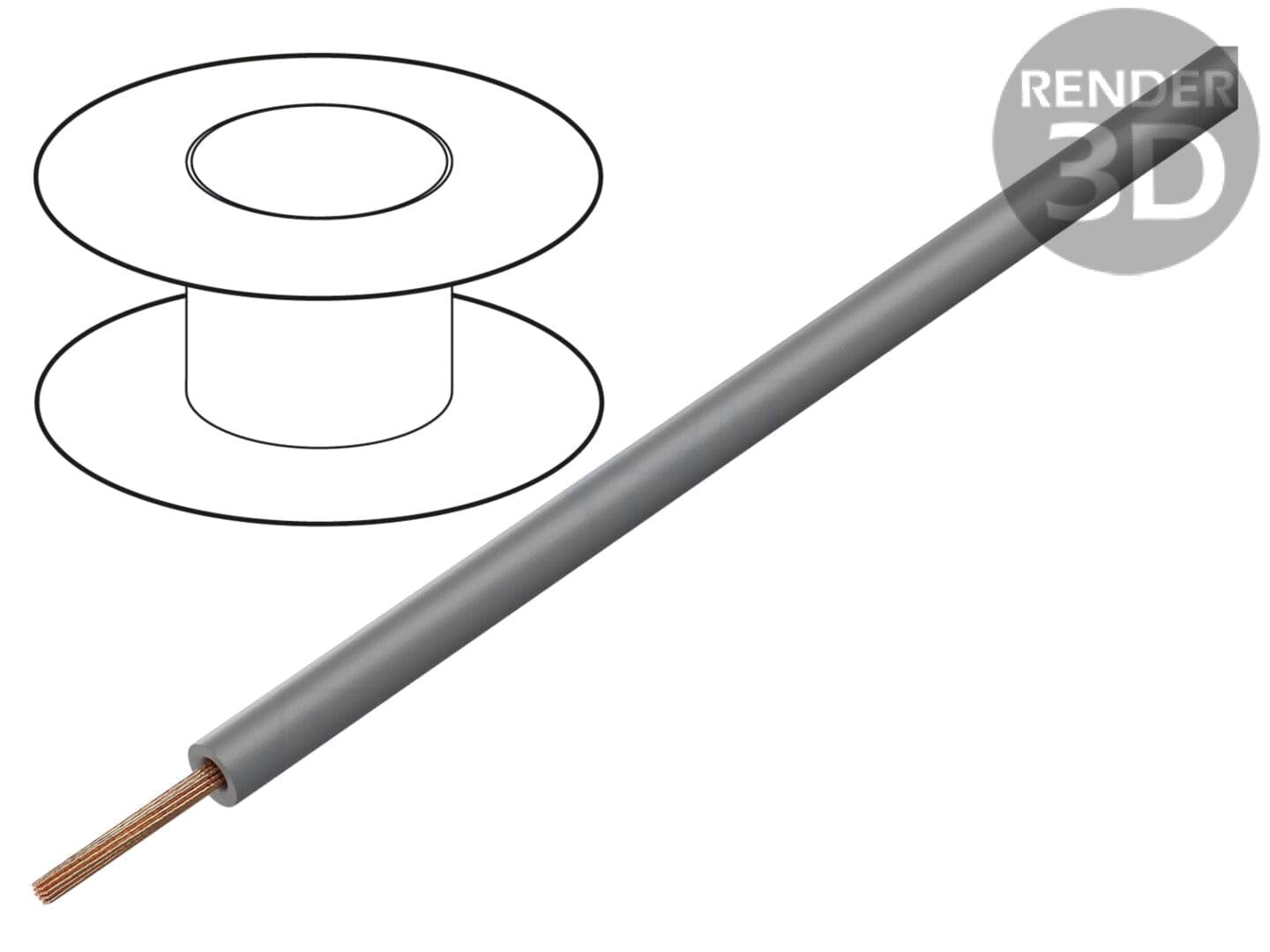 Cablu Electric 2.5mm2 PVC Gri