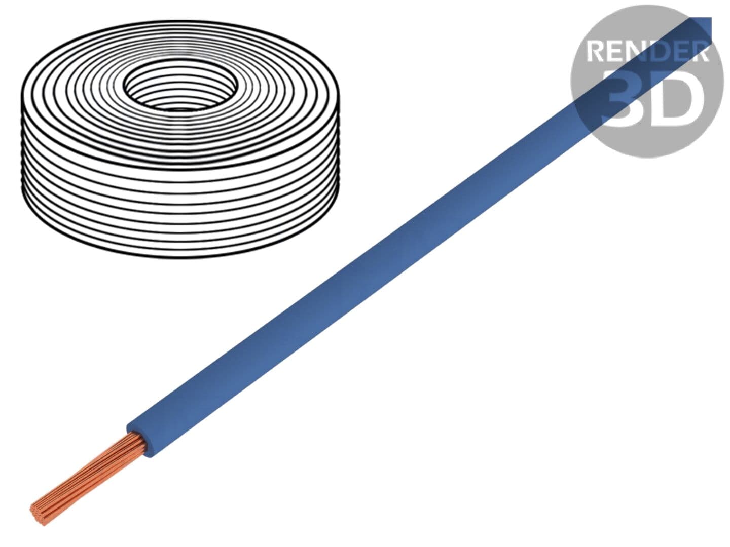 Cablu LifY 1x1mm2 litat, Cu, PVC