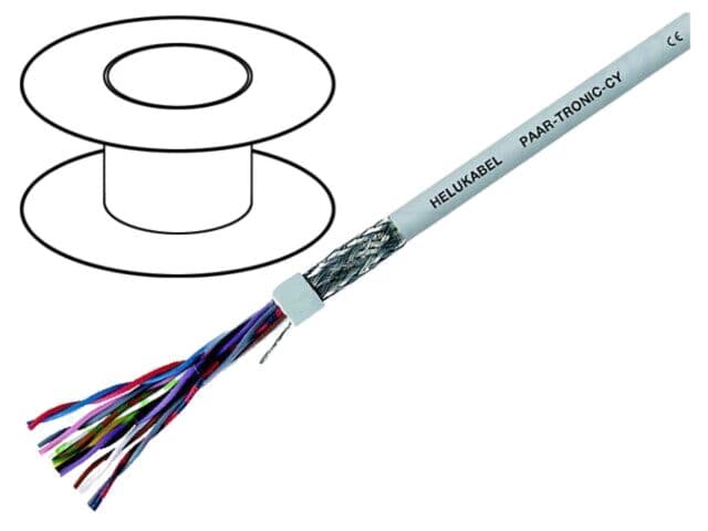 Cablu ecranat LiYCY-P 5x2x0,34mm2 cu tresă de cupru cositorit